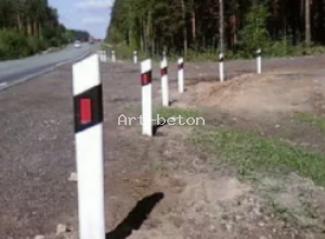 Применение сигнальных дорожных столбов